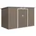Outsunny 4 x 9ft Metal Shed, with Foundation Shed - Brown - 1