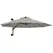 Outsunny 3(m) Wall-Mounted Parasol Shade, with Handle - Light Grey - 1