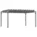 Outsunny 4 x 3(m) Outdoor Pergola with Retractable Roof, Aluminium Louvered Patio Gazebo Canopy for Lawn Garden Patio, Grey - 1