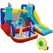 Outsunny 4 in 1 Kids Bouncy Castle Large Sailboat Style Inflatable House Slide Trampoline Water Pool Climbing Wall with Blower Carrybag for Kids Age 3-8, 2.65 x 2.6 x 2m - 1