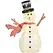 Outsunny 3ft 78 LED Light Outdoor Snowman Decoration, with Accessories - 1
