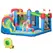 Outsunny 6 in 1 Kids Bouncy Castle, with Water Slide, Water Gun, Climbing Wall, Air Blower for Indoors/Outdoors, 3.9 x 3 x 2m - 1