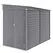 Outsunny 5 x 9ft Galvanised Metal Garden Shed with Foundation Kit, Outdoor Lean-to Shed, Tool Storage House with Lockable Doors, Gloves and 2 Air Vents for Patio, Garden, Grey - 1