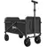 Outsunny 41L Festival Trolley on Wheels, Compact Garden Folding Trolley Cart, 60kg Heavy Duty Collapsible Foldable Wagon with Adjustable Handle and Carrying Bag for Beach, Camping, Festival, Black - 1