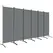 Outsunny 6 Panel Folding Room Divider Foldable Freestanding Garden Privacy Screen, 332 x 172 cm, Dark Grey - 1