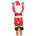 Outsunny 7FT Hanging Christmas Inflatable Santa with Dog, Christmas Blow Up Decoration with Built-in LED Lights for Garden, Indoor Outdoor Home Decor - 1