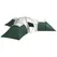 Outsunny 6-9 Man Tent with Bedrooms and Living Room, Accessories Included, Green - 1