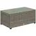 Outsunny 90 x 50cm Glass-Top Rattan Side Table - Dark Grey - 1