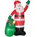 Outsunny 9ft/275 cm Christmas Inflatable Santa with Bear Sack, Giant Christmas Blow Up Decoration with Built-in LED Lights for Garden, Indoor Outdoor Home Decor - 1