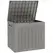 Outsunny 93L Plastic Garden Storage Box, Outdoor Storage Box with Handles, Waterproof Outdoor Storage Container, Khaki - 1