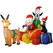 Outsunny 6ft Inflatable Santa Sleigh Decoration, with Accessories - 1