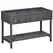 Outsunny Fir Wood Raised Rectangular 8 Compartment Plant Stand Dark Grey - 1