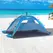Outsunny Beach Tent for 1-2 Person Pop-up Design with 2 Mesh Windows & 2 Doors Sky Blue - 1