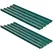 Outsunny Corrugated Roofing Sheets, Pack of 24, Galvanised Metal Roofing Sheets for Greenhouse, Garage, Storage Shed, Carport, 129 x 45cm, Green - 1