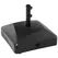 Outsunny Garden Parasol Base Holder, 43kg Water or 60kg Sand Filled, Outdoor Market Umbrella Stand Weight with Wheels and Brakes, Black - 1