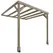 Outsunny Lean-To Wooden Pergola Kit, Decorative Garden Gazebo with Stable Structure and Concrete Anchors, 2.4 x 2.4m, Light Brown - 1