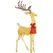Outsunny Lighted Reindeer Christmas Decoration, Light Up Christmas Deer with 137 LED Lights for Indoor, Outdoor, Garden, Lawn, Gold Tone - 1