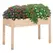 Outsunny Garden Wooden Planters， Non-Woven Fabric, Rectangular Raised Bed,Fir Wood，Indoor/Outdoor, 122.5Lx56.5Wx76H cm - 1