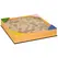 Outsunny Kids Wooden Sand Pit, Children Sandbox, with Four Seats, Non-Woven Fabric, for Gardens, Playgrounds - 1