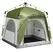 Outsunny Instant Pop Up Camping Tent, 4 Man Dome Tent with 4 Doors, Sewn-in Groundsheet, Carry Bag and Top Hook for Fishing Hiking Festival, Green - 1