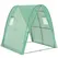 Outsunny Hoop House Greenhouse with Sandbags, Walk-In Tunnel Green House with 2 Doors and Screen Windows, 1.8 x 1.8 x 2m, Green - 1