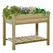 Outsunny Garden Wooden Planters， Raised Garden Bed with Legs and Storage Shelf Elevated Wooden Planter Box - 1