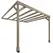 Outsunny Lean-To Wooden Pergola Kit, Decorative Garden Gazebo with Stable Structure and Concrete Anchors, 3 x 3 m, Light Brown - 1