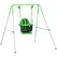 Outsunny Kids Swing, Steel Nursery Swing, with Seatbelt, High Support Back, Front Guard, for Ages 6-36 Months - Green - 1