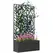 Outsunny Outdoor Metal Planter, with Back Trellis - Black - 1