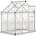 Outsunny Polycarbonate Greenhouse, Large Walk-In Green House with Slide Door and Window, Aluminium Frame, 6x4ft, Silver Tone - 1