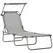 Outsunny Outdoor Foldable Sun Lounger, 4 Level Adjustable Backrest Reclining Sun Lounger Chair with Angle Adjust Sun Shade Awning for Beach, Garden, Patio, Light Grey - 1