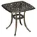 Outsunny Outdoor Patio Side Table with 38mm Dia. Umbrella Hole, Cast Aluminium Patio coffee Table, 54 x 54cm, Bronze Tone - 1