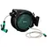 Outsunny Retractable Hose Reel Wall Mounted, 30+2m Garden Hose Pipe Reel with Lock, Auto Rewind, 7 in 1 Spray Nozzle, Includes Wall Fixings, 180° Swivel, Outdoor Watering, 59 x 23 x 42 cm, Green - 1