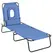 Outsunny Reading Hole Sun Lounger - Blue - 1