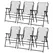 Outsunny Set of 6 Patio Folding Chair Set, Garden Portable Outdoor Chairs with Armrest and Breathable Mesh Fabric Seat and Backrest, for Camping, Beach, Deck, Lawn, Cream White - 1