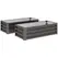 Outsunny Set of Two 110 x 50cm Steel Planter Boxes -  Dark Grey - 1