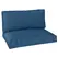 Outsunny Two Piece Seat Pallet and Back Cushions - Navy Blue - 1
