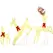 Outsunny Three-Piece LED Light Reindeer Christmas Decoration - 1