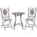 Outsunny Three-Piece Mosaic Bistro Table Set - Multicoloured - 1