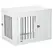PawHut 2-in-1 Dog Cage and Side Table, with Two Lockable Doors, for Medium Dogs - White - 1