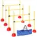 PawHut 4-piece Dog Agility Equipment with 4 Hurdles, Bag for Jump, Training, Yellow - 1