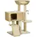 PawHut 95cm Cat Tree Tower for Indoor Cats, with Scratching Post, Cat House, Toy Ball, Platform - Beige - 1