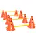 PawHut Dog Agility Equipment Set of Eight Cones, Eight Poles w/ Carry Bag, Four-Piece Adjustable Height Jumping Obstacles - 1