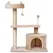 PawHut Cat Tree for Indoor Cats with Scratching Post Climbing Tower Kitty Activity Centre Condo Perch Jumping Platforms Beige 60L x 40W x 81H cm - 1