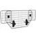 PawHut Dog Guard for Cars Adjustable Boot Barrier Metal Mesh Pet Headrest, 90-120W x 40.5H cm - 1