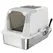 PawHut Extra Large Stainless Steel Litter Box, Enclosed Cat Litter Tray with Scoop, Deodorizer Bag, Front-Entry and Top-Exit - 1