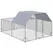 PawHut Walk In Chicken Run Chicken Coop with Roof Outdoor for 10-12 Chickens, Hen House, Duck Pen, 2.8 x 3.8 x 2 m - 1