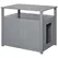 PawHut Wooden Cat Litter Box Enclosure Furniture with Adjustable Interior Wall & Large Tabletop for Nightstand, Grey - 1