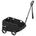 PawHut Pet Wagon Cart, Dog Stroller for Small Dogs and Cats with 4 Wheels, Safety Straps, Storage Bag, Mat - 1