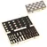 SPORTNOW 15 Inch Chess Set, Foldable Chess and Draughts Set, Brown - 1